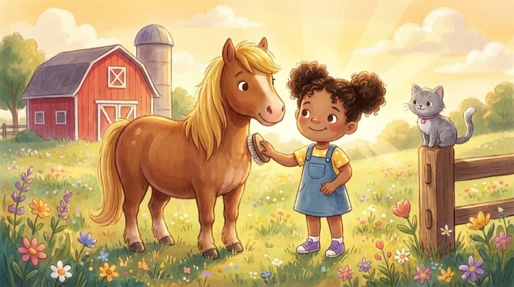 Ponys und Pferde