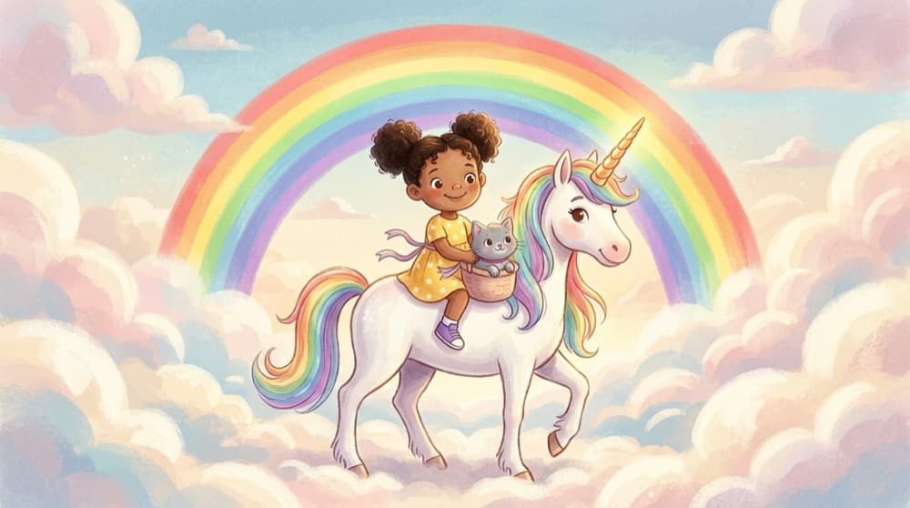 Einhörner und Regenbogen